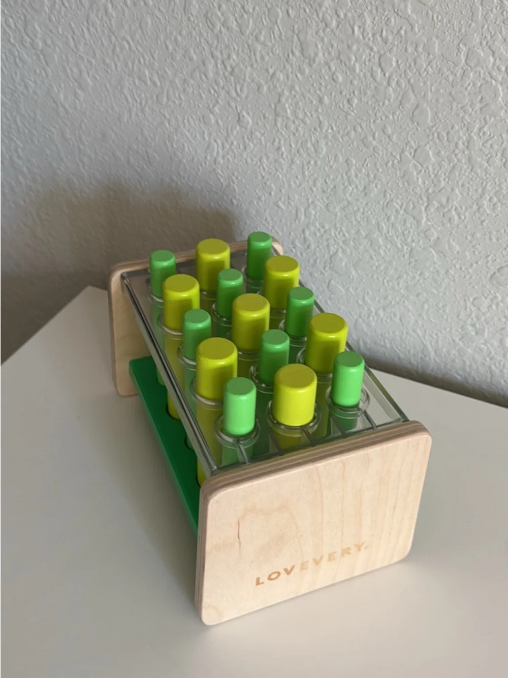 Lovevery peg puzzle toy! Size sorting toy